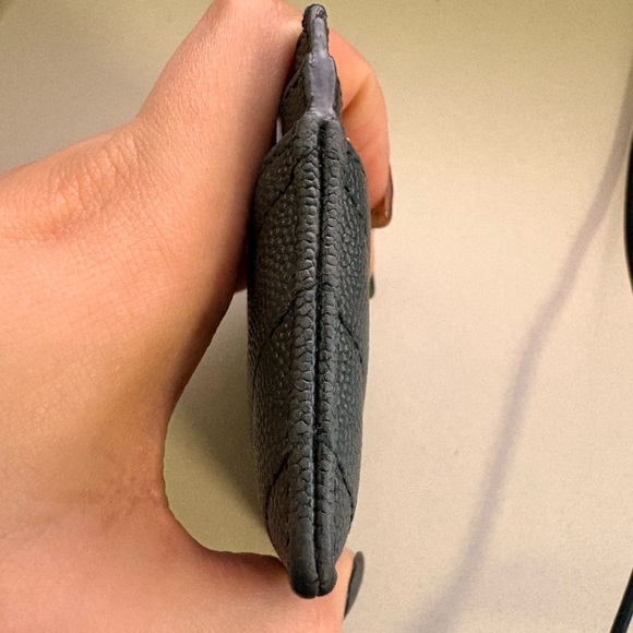 Saint Laurent Textured Black Card Holder - Picture 5 of 7